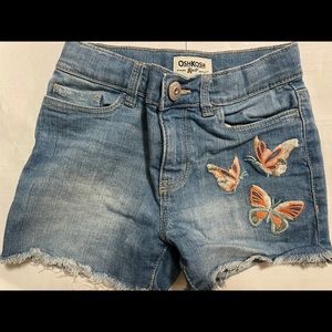 Oshkosh Size 5 Jean embroidered shorts.